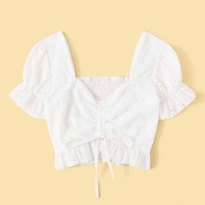 Schiffy Drawstring Crop Top